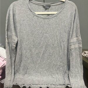 Vince Light Gray Long Sleeve Women's Top